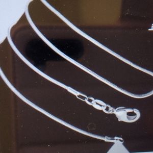 Solid 925 Sterling Silver Snake Chain Necklace